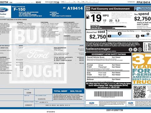 Used 2015 Ford F150 XL w/ Equipment Group 101A Mid AWD/4WD image 22