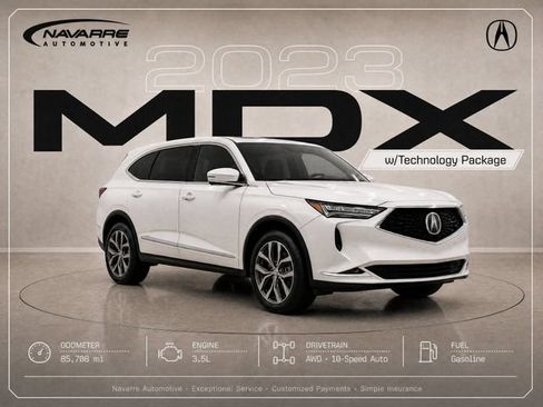 Used 2023 Acura MDX w/ Technology Package AWD/4WD image 1
