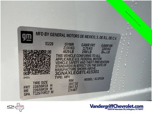 Used 2026 Chevrolet Equinox RS w/ Convenience Package III FWD image 32
