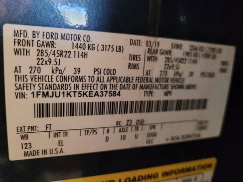 Used 2019 Ford Expedition Limited w/ Equipment Group 302A RWD image 33