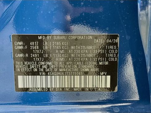 New 2026 Subaru Crosstrek 2.5i Wilderness AWD/4WD image 32