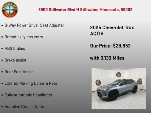 Used 2025 Chevrolet Trax ACTIV w/ Driver Confidence Package FWD image 15