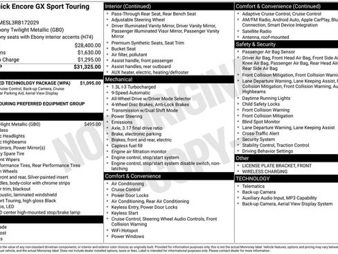 Certified 2024 Buick Encore GX Sport Touring w/ Advanced Technology Package AWD/4WD image 1