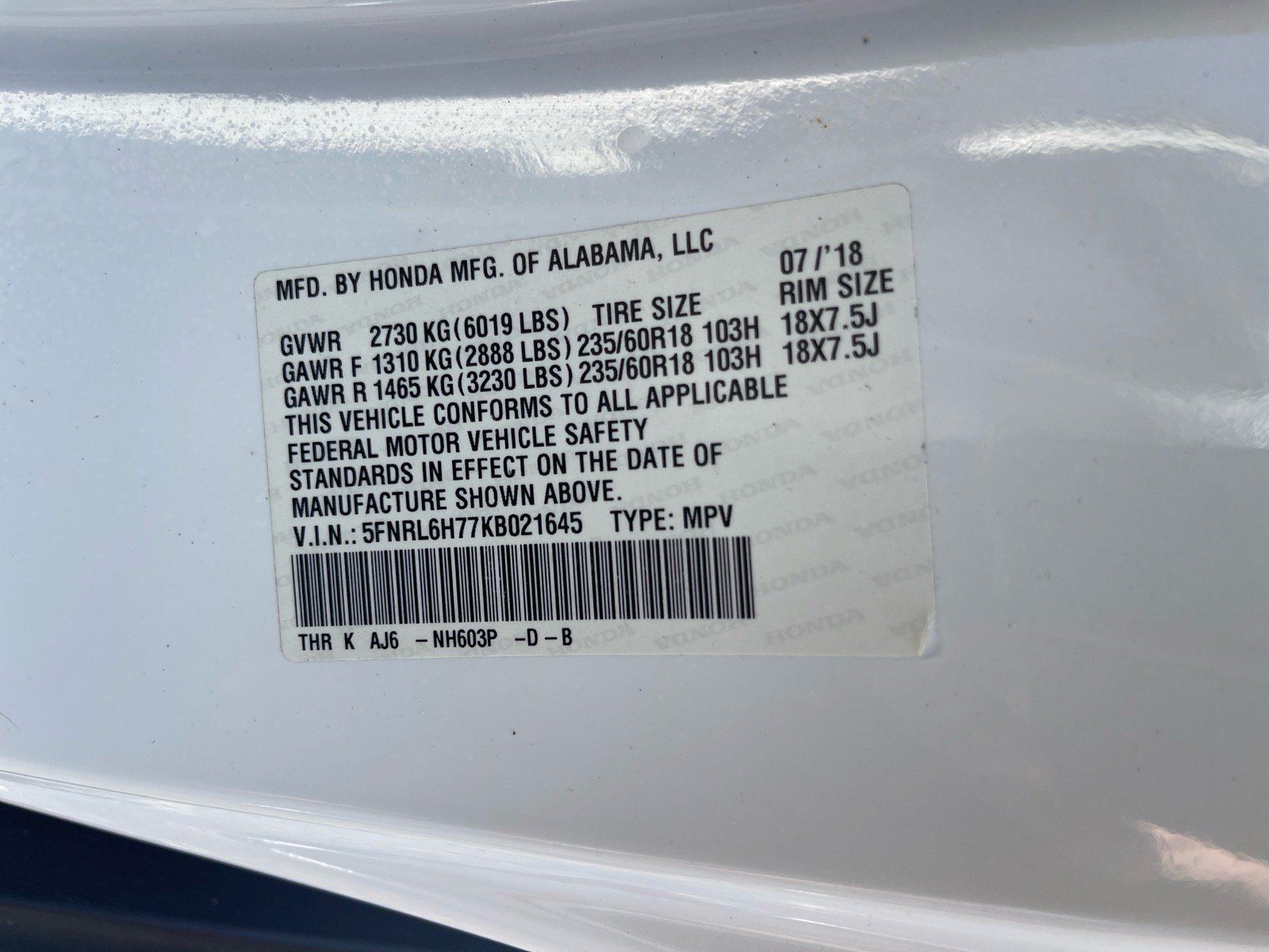 Used 2019 Honda Odyssey EX-L image 11