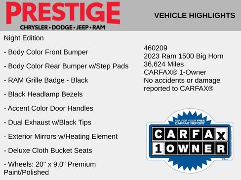Used 2023 RAM 1500 Big Horn AWD/4WD image 12