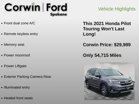Used 2021 Honda Pilot Touring image 6