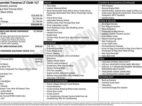 Used 2020 Chevrolet Traverse LT image 11