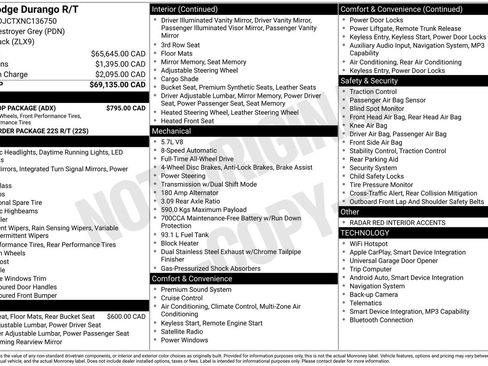 Used 2022 Dodge Durango R/T w/ Blacktop Package image 4