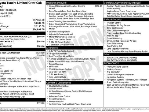 New 2026 Toyota Tundra Limited AWD/4WD image 7