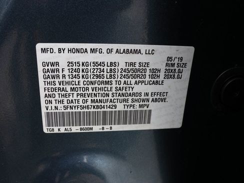 Used 2019 Honda Pilot Touring image 45