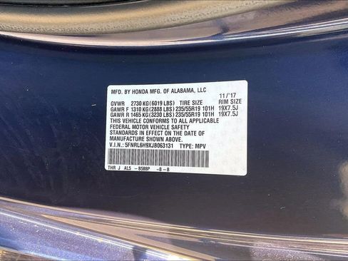 Used 2018 Honda Odyssey Elite image 5