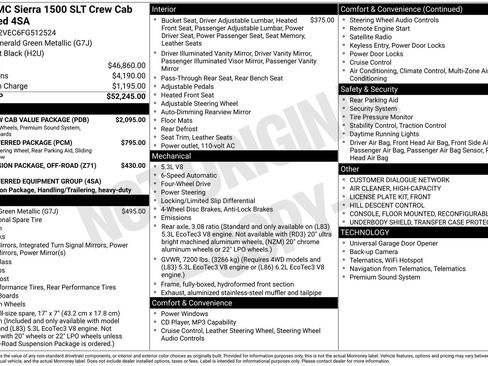 Used 2015 GMC Sierra 1500 SLT w/ SLT Crew Cab Value Package AWD/4WD image 4