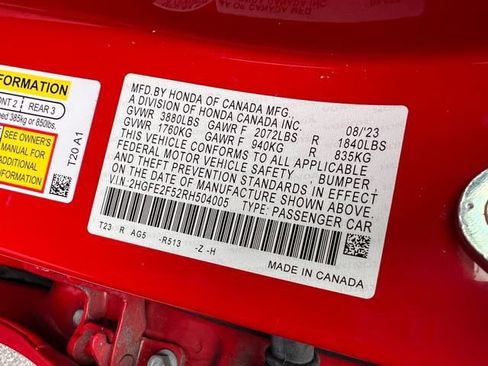 Used 2024 Honda Civic Sport image 34