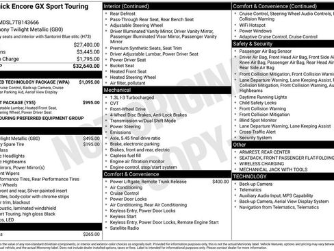 New 2026 Buick Encore GX Sport Touring w/ Advanced Technology Package FWD image 2