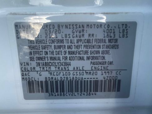 Used 2020 Nissan Sentra SV FWD image 33