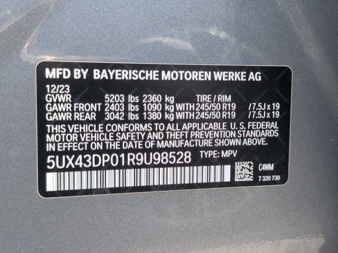 Used 2024 BMW X3 sDrive30i w/ Convenience Package RWD image 40