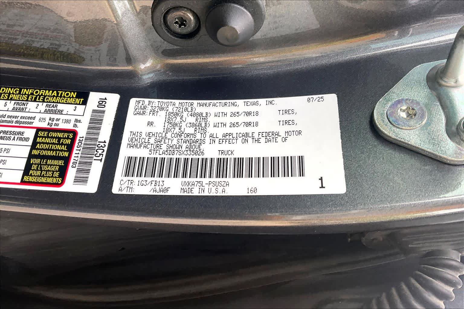 Used 2025 Toyota Tundra SR5 AWD/4WD image 33