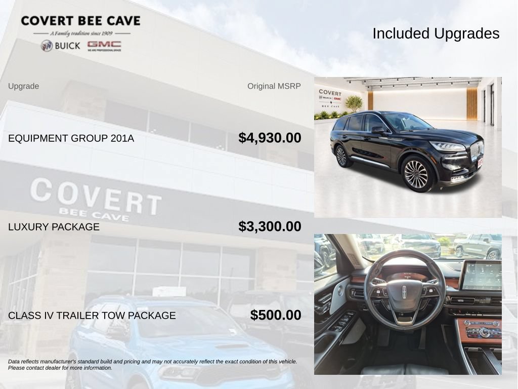 Used 2020 Lincoln Aviator Reserve w/ Equipment Group 201A RWD image 13