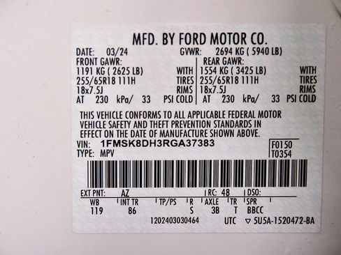 Used 2024 Ford Explorer XLT w/ Class IV Trailer Tow Package image 15