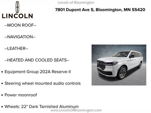 Certified 2025 Lincoln Navigator L Reserve AWD/4WD image 6