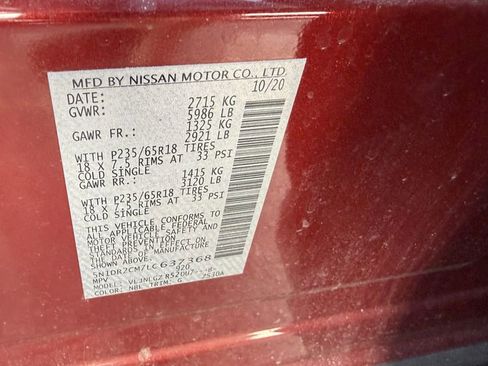 Used 2020 Nissan Pathfinder SL AWD/4WD image 6