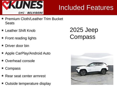 Used 2025 Jeep Compass Trailhawk w/ Trailer Tow Group AWD/4WD image 3
