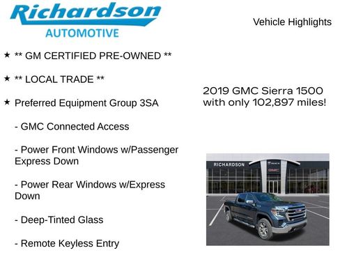 Used 2019 GMC Sierra 1500 SLE w/ X31 Off-Road Package AWD/4WD image 11