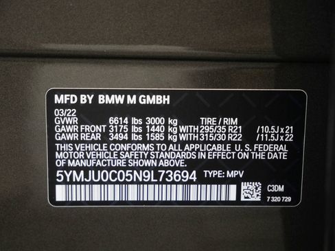 Used 2022 BMW X5 M w/ Competition Package 2 AWD/4WD image 34