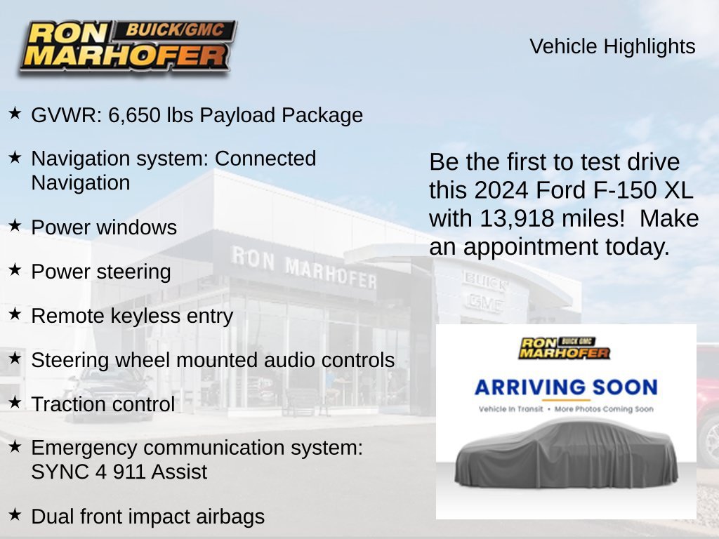 Used 2024 Ford F150 XL w/ Equipment Group 103A High AWD/4WD image 2