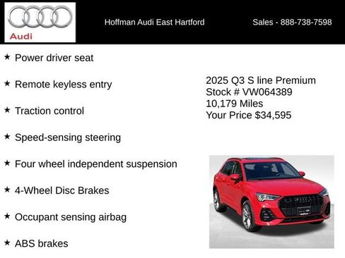Certified 2025 Audi Q3 2.0T Premium w/ Convenience Package AWD/4WD image 30