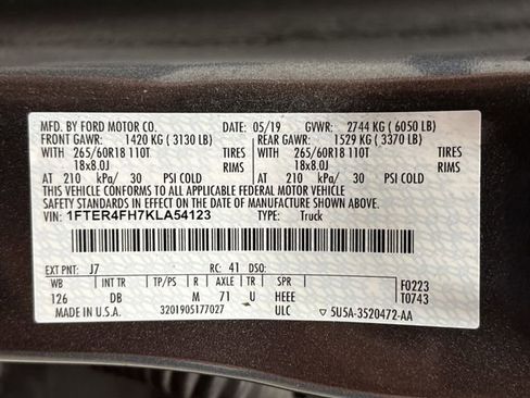 Used 2019 Ford Ranger Lariat w/ Trailer Tow Package image 38