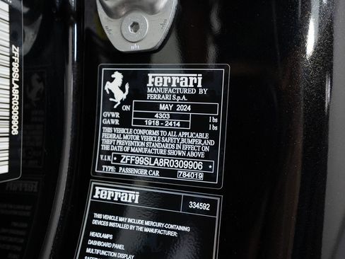 Certified 2024 Ferrari 296 GTB RWD image 20