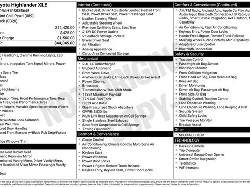 Used 2024 Toyota Highlander XLE FWD image 12