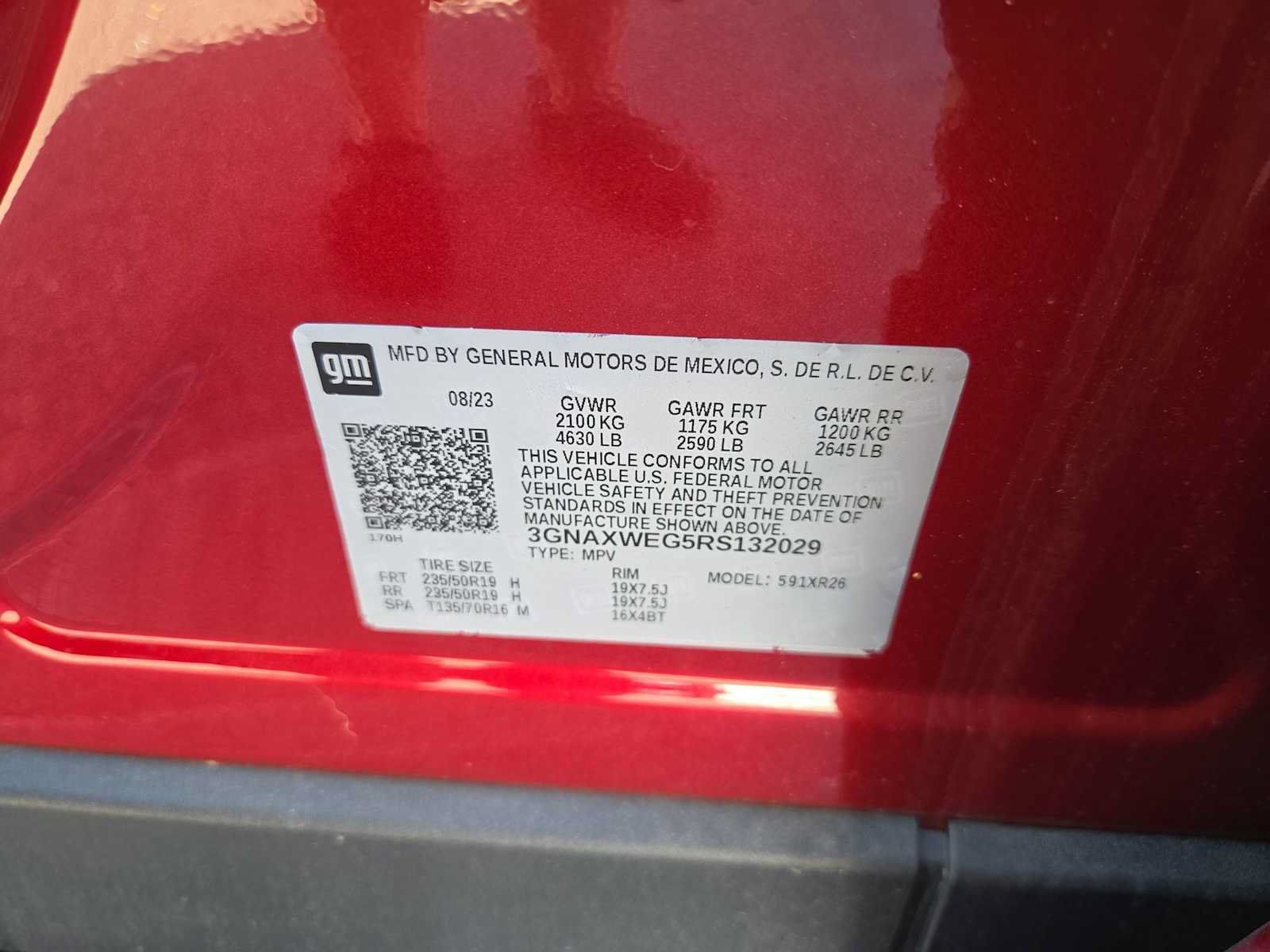 Used 2024 Chevrolet Equinox RS w/ RS Leather Package AWD/4WD image 9