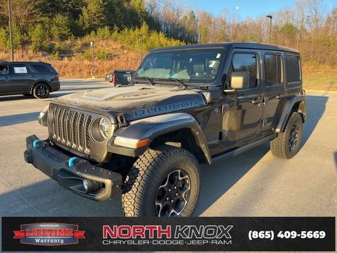 Used 2021 Jeep Wrangler Unlimited Rubicon 4xe w/ Steel Bumper Group image 1