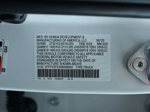 New 2025 Honda Ridgeline RTL image 15