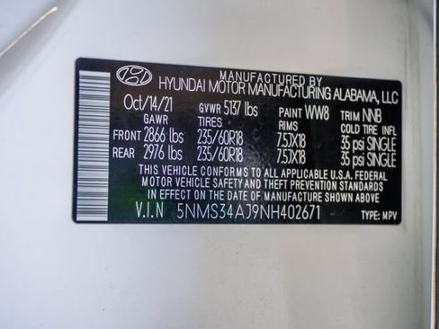 Used 2022 Hyundai Santa Fe SEL w/ Convenience + Premium Package FWD image 47