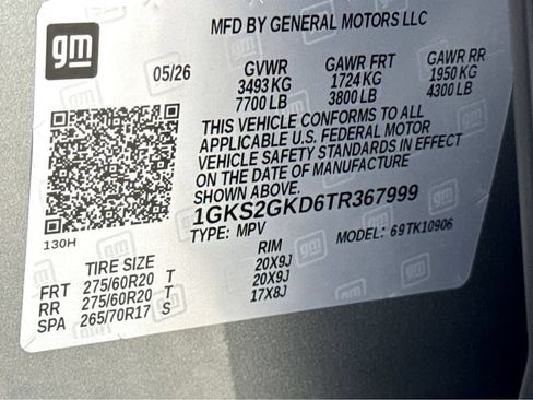 New 2026 GMC Yukon XL Elevation w/ LPO, Get Active Package AWD/4WD image 26