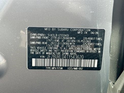 New 2026 Subaru Outback Wilderness AWD/4WD image 30