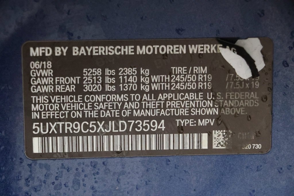 Used 2018 BMW X3 xDrive30i w/ M Sport Package AWD/4WD image 39