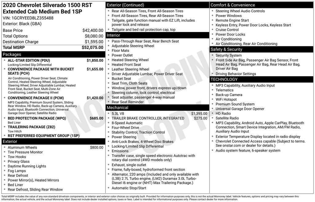 Used 2020 Chevrolet Silverado 1500 RST w/ All-Star Edition AWD/4WD image 2