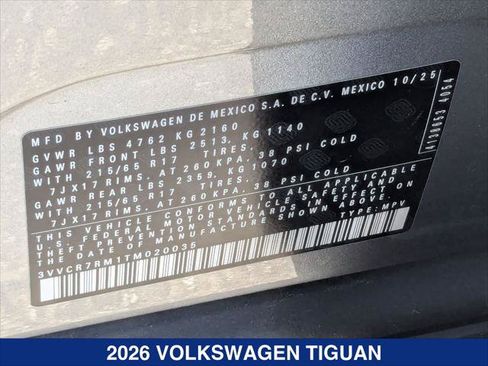 Used 2026 Volkswagen Tiguan S FWD image 24