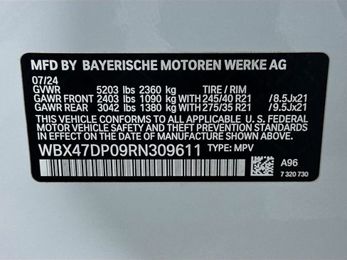 Certified 2024 BMW X3 sDrive30i w/ Premium Package w/ZPA RWD image 33
