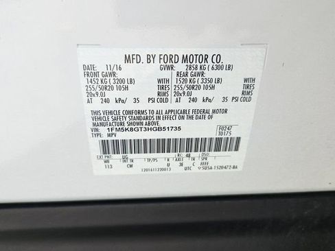 Used 2017 Ford Explorer Sport w/ Equipment Group 401A image 16