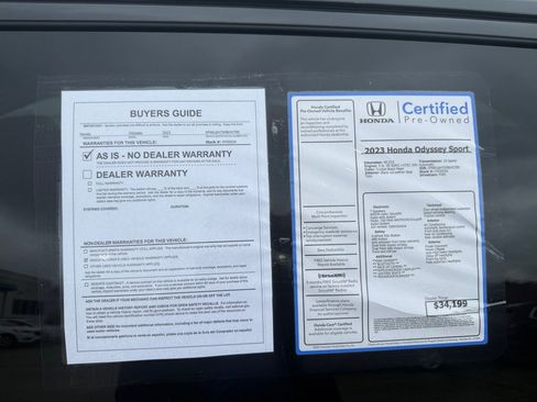 Certified 2023 Honda Odyssey Sport image 37