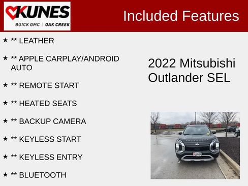 Used 2022 Mitsubishi Outlander SEL image 2