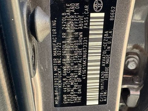Used 2022 Toyota Camry SE FWD image 39