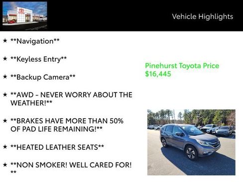 Used 2016 Honda CR-V Touring image 13