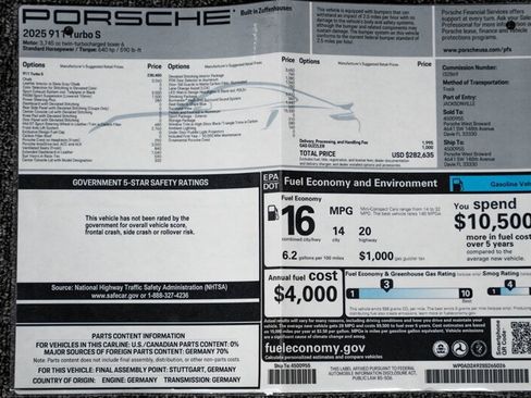 Used 2025 Porsche 911 Turbo S AWD/4WD image 29