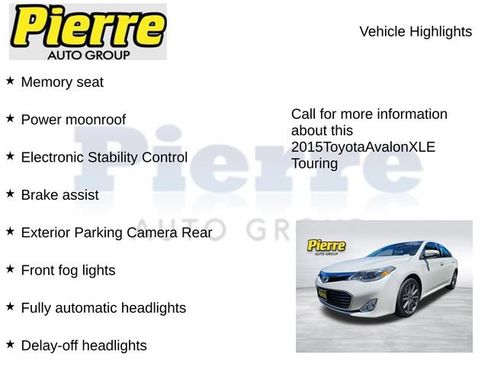 Used 2015 Toyota Avalon XLE Touring FWD image 12